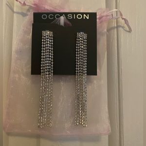 Jewelry Silver Tone Chandelier Drop Earrings